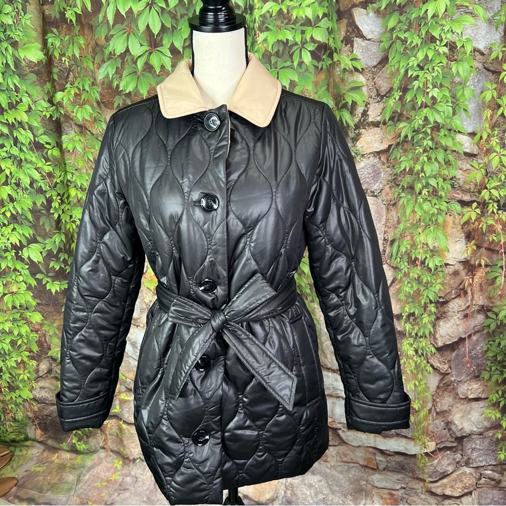 KATE SPADE Quilted Mid-Weight Belted Puffer Jacket, M - Picture 3 of 12